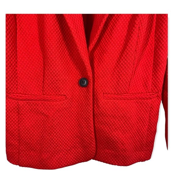 Kensie Textured Single Button Blazer, Small - Picture 3 of 9
